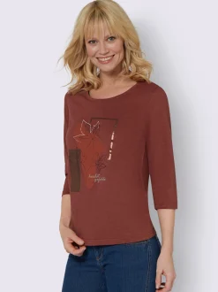 T-shirt à manches 3/4 pur coton