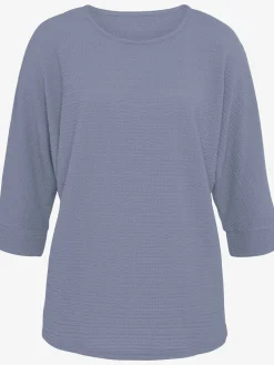 T-shirt à manches 3/4 qualité crêpe structurée