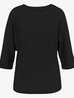 T-shirt à manches 3/4 qualité crêpe structurée