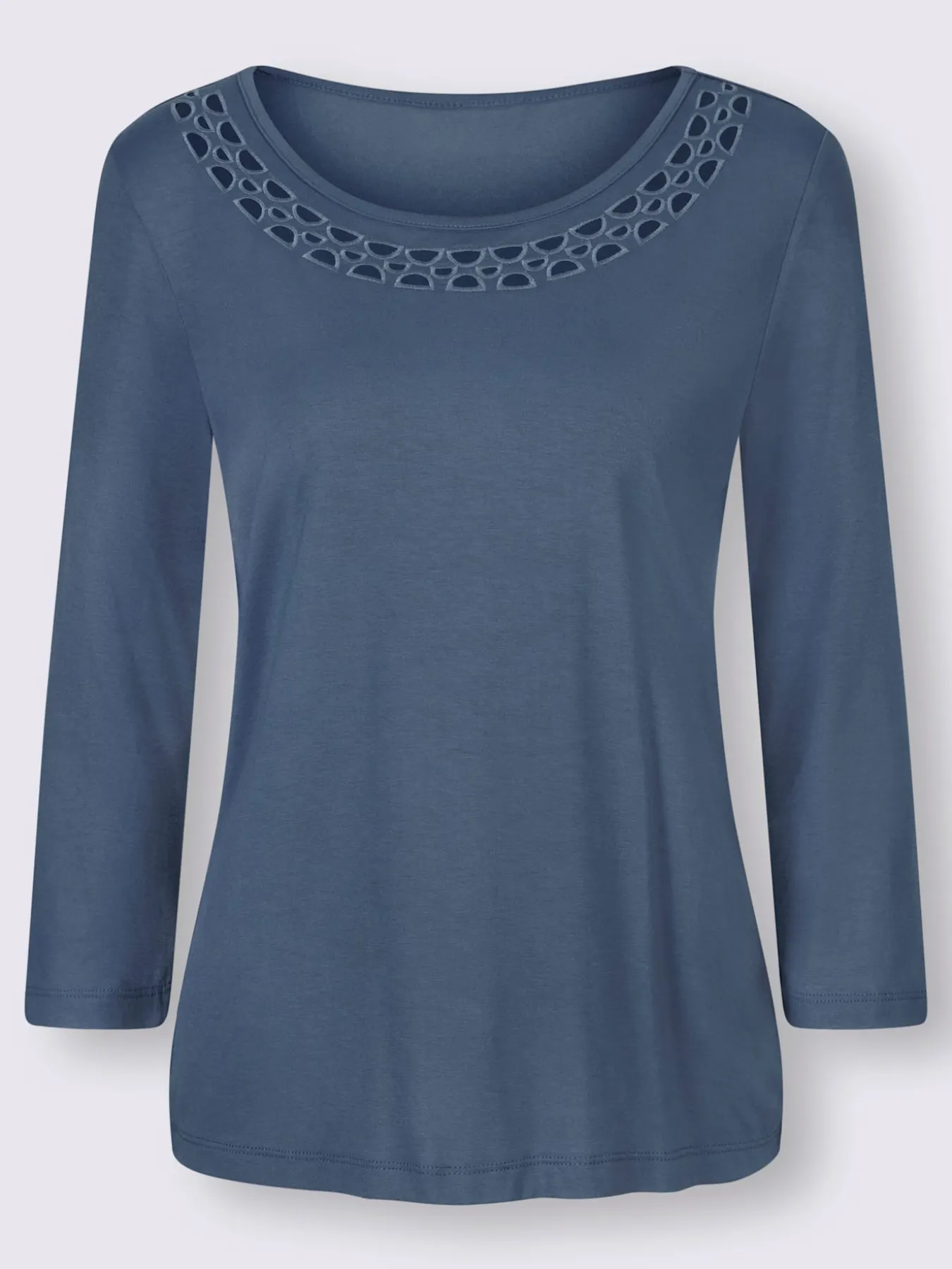 T-shirt à manches 3/4 superbe encolure