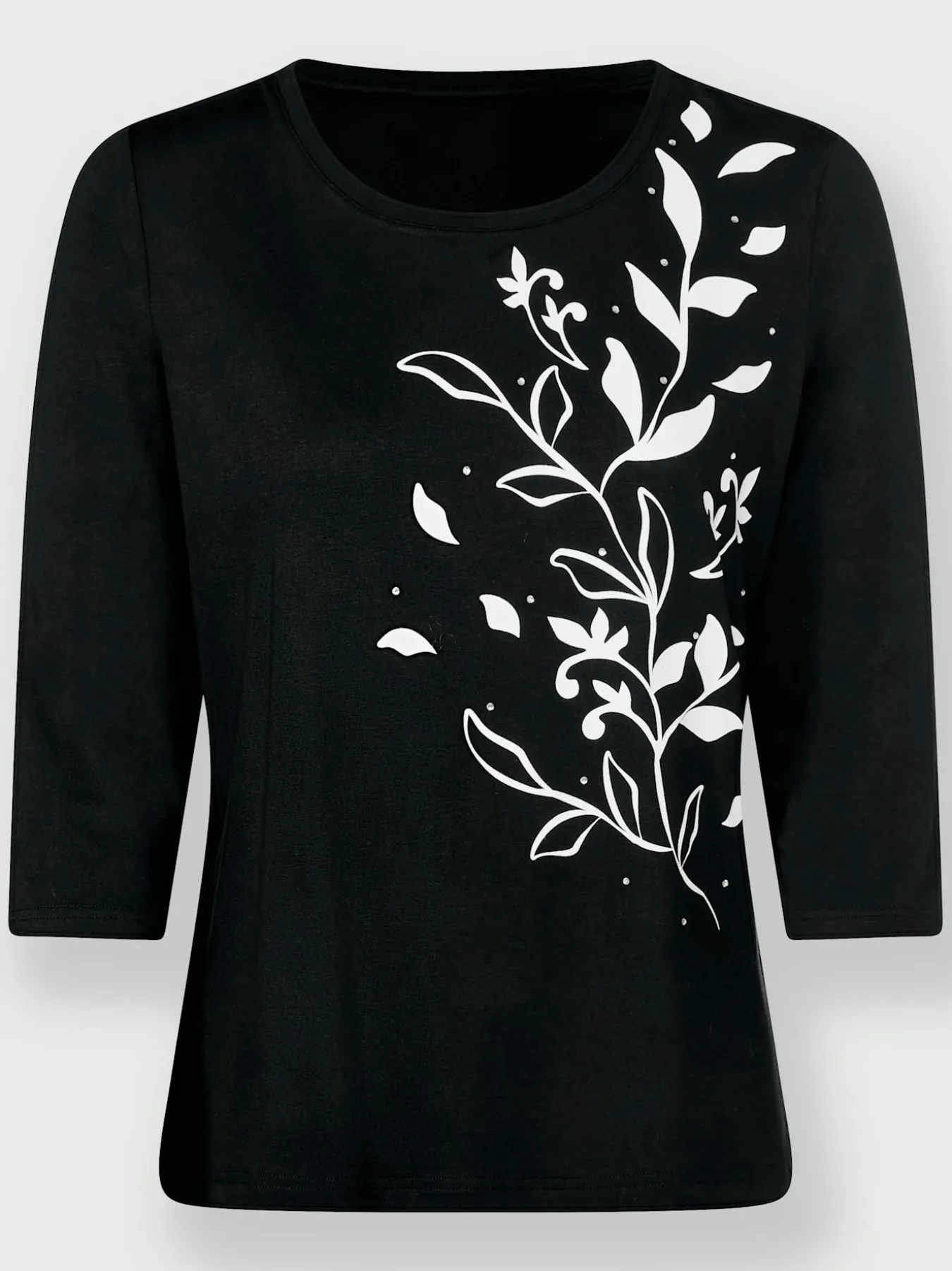 T-shirt à manches 3/4 viscose