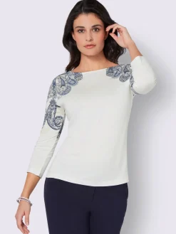 T-shirt à manches 3/4 viscose