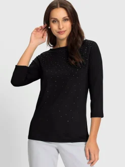 T-shirt à manches 3/4 viscose