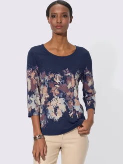 T-shirt à manches 3/4 viscose