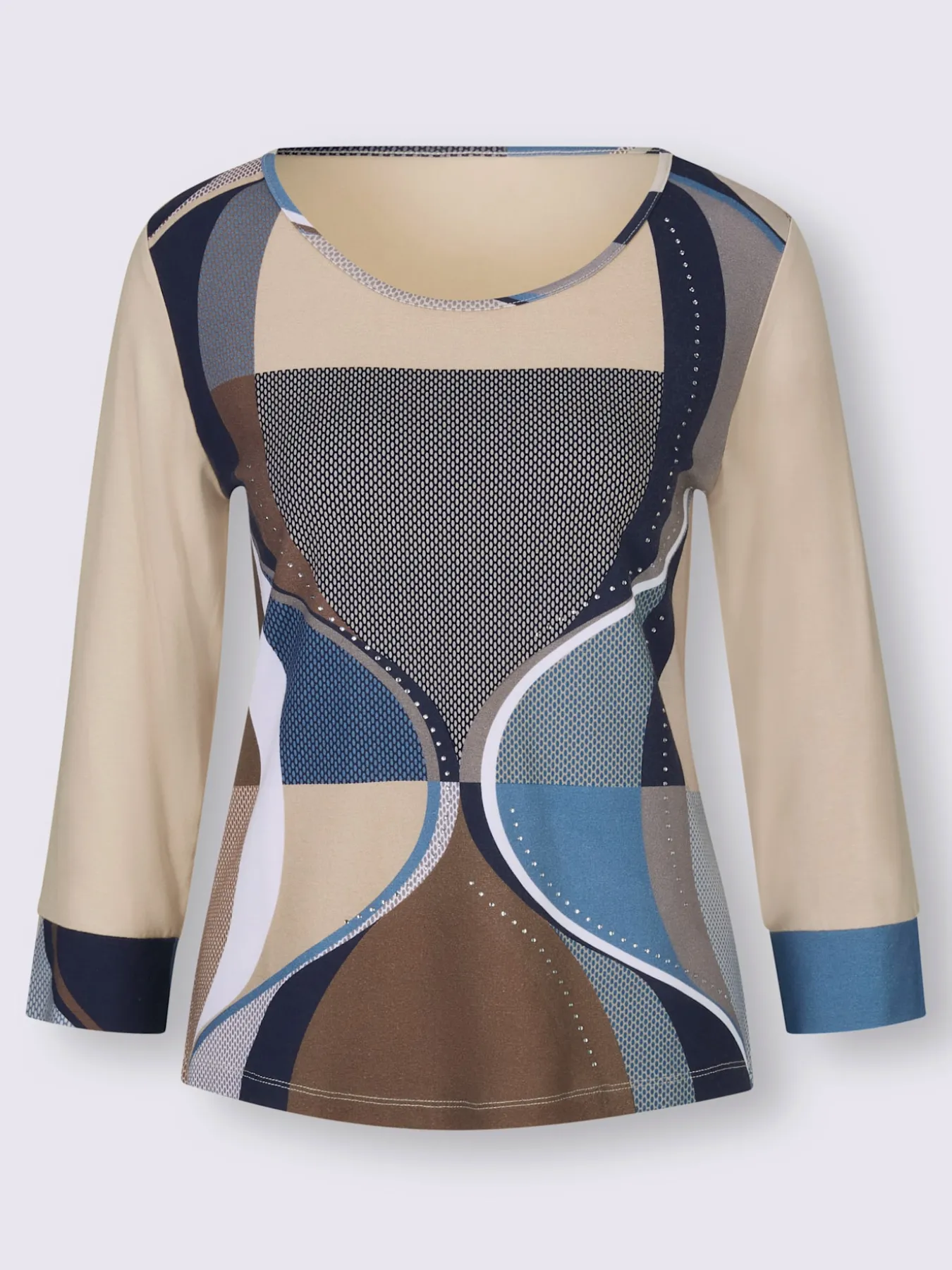 T-shirt à manches 3/4 viscose