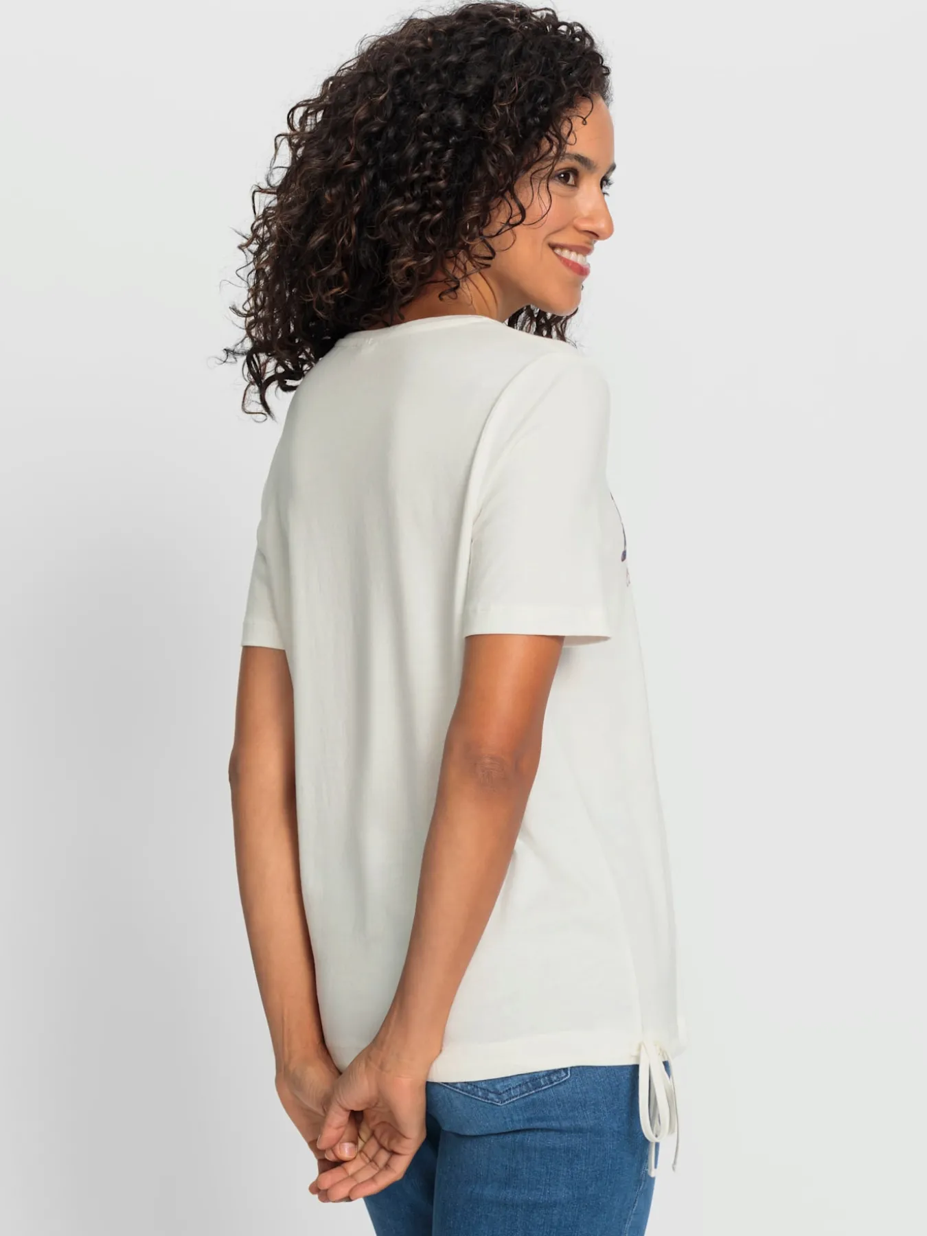 T-shirt à manches courtes 50% coton et 50% modal