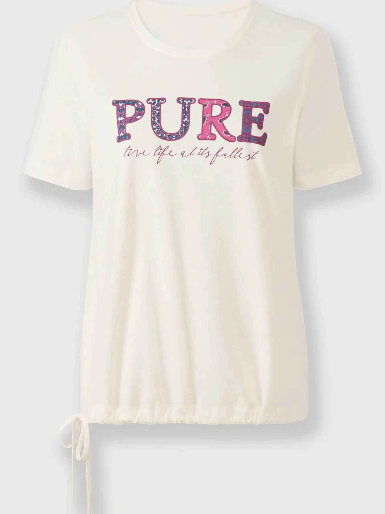 T-shirt à manches courtes 50% coton et 50% modal