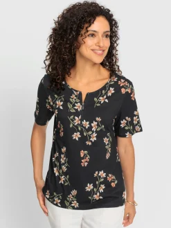 T-shirt à manches courtes 50% coton et 50% modal