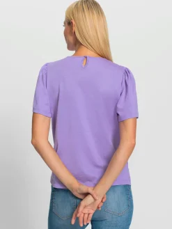 T-shirt à manches courtes brillance discrète