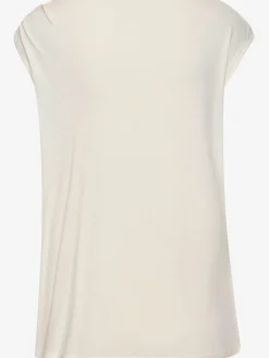T-shirt à manches courtes boucle décorative dorée sur l'épaule gauche