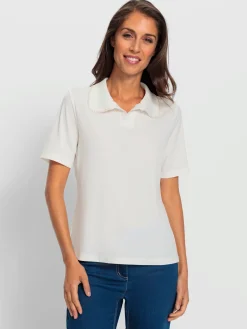T-shirt à manches courtes col polo tendance