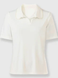 T-shirt à manches courtes col polo tendance