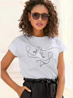T-shirt à manches courtes encolure ronde