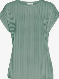 T-shirt à manches courtes encolure haute