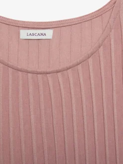 T-shirt à manches courtes encolure haute