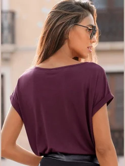 T-shirt à manches courtes encolure ronde