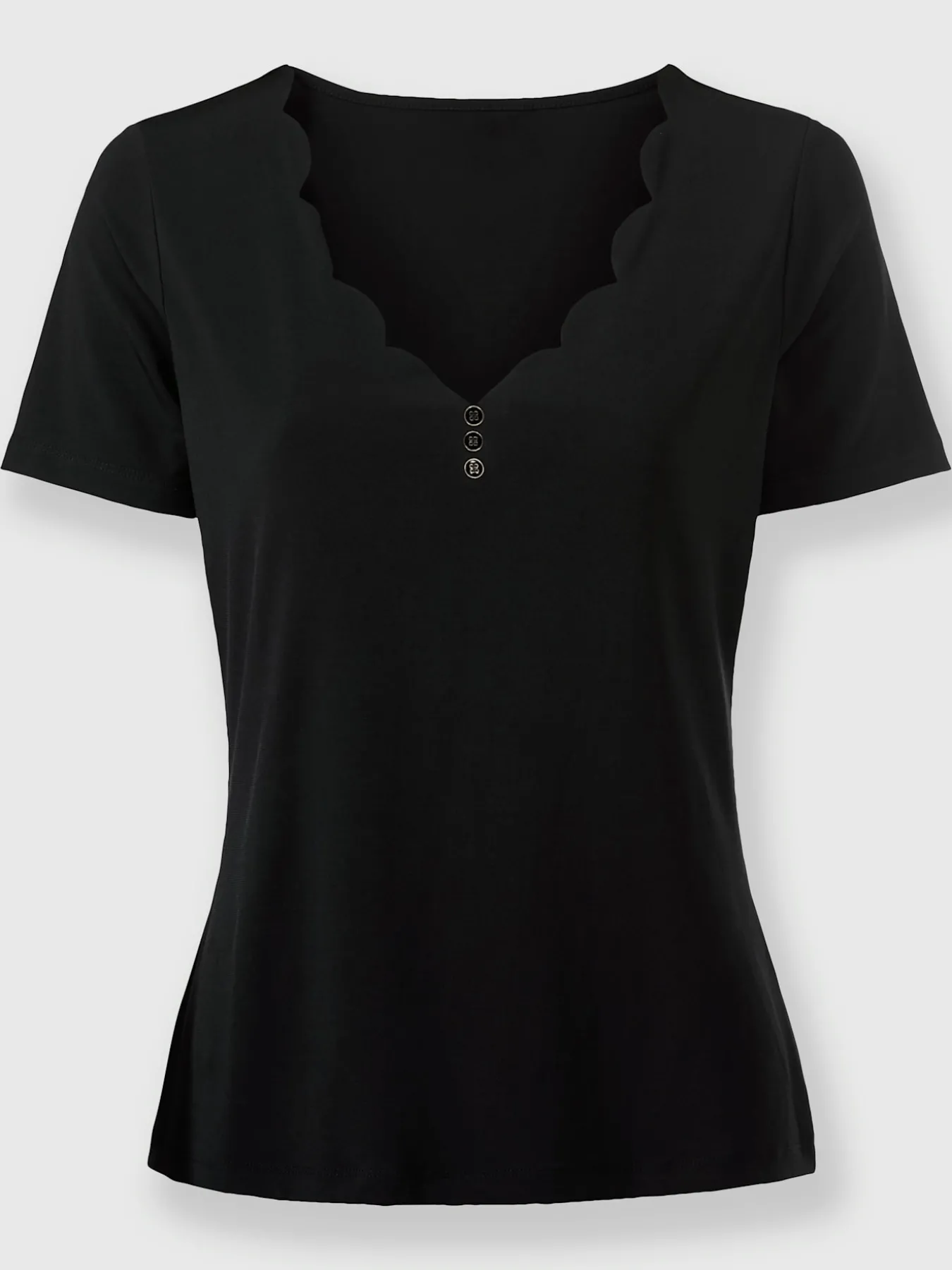 T-shirt à manches courtes encolure v tendance