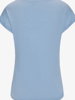 T-shirt à manches courtes imprimé feuille de qualité avec design floral