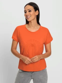 T-shirt à manches courtes imprimé à effet 3d