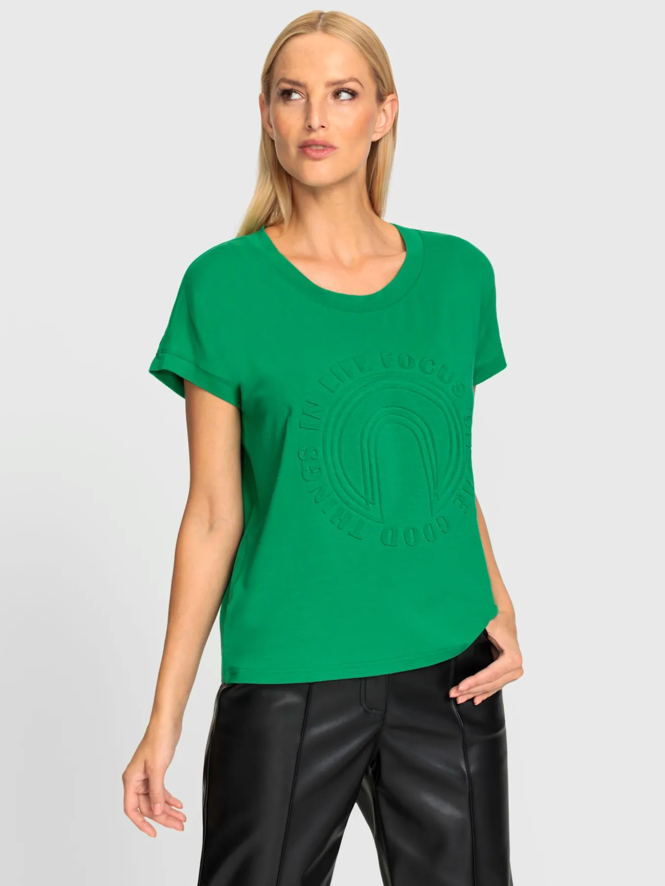 T-shirt à manches courtes imprimé à effet 3d