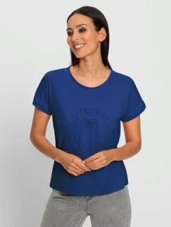 T-shirt à manches courtes imprimé à effet 3d