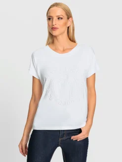 T-shirt à manches courtes imprimé à effet 3d
