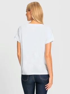T-shirt à manches courtes imprimé à effet 3d