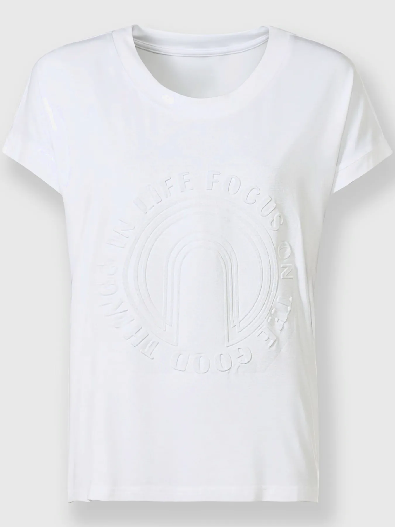 T-shirt à manches courtes imprimé à effet 3d