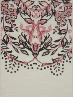 T-shirt à manches courtes imprimé mandala tendance