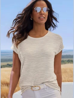 T-shirt à manches courtes imprimé animal tendance