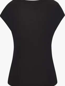 T-shirt à manches courtes imprimé feuille de qualité avec design floral
