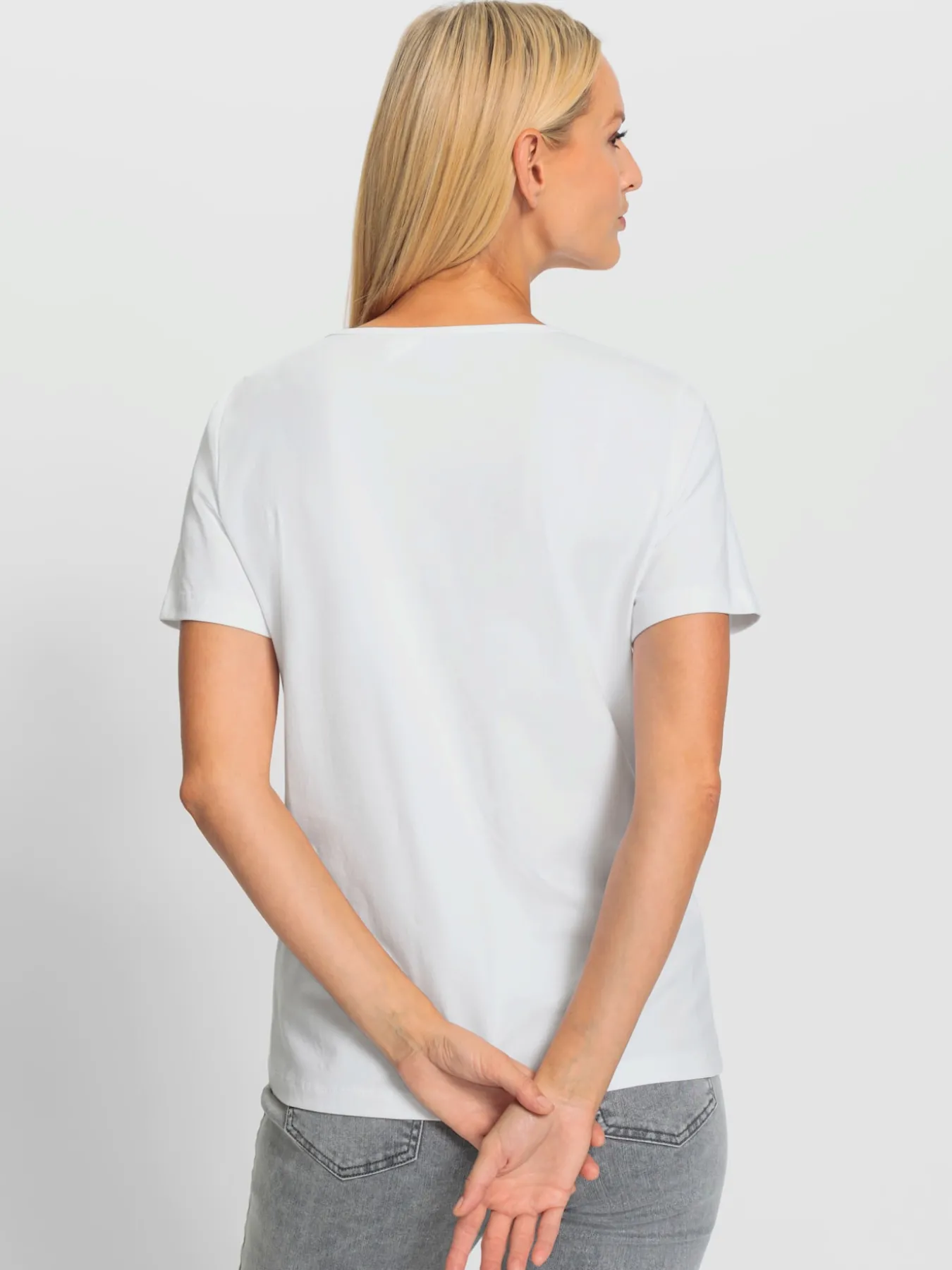 T-shirt à manches courtes motif imprimé devant