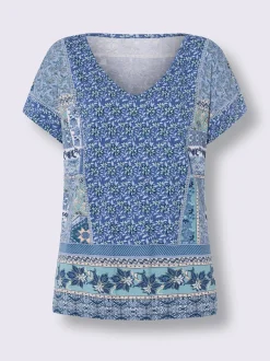 T-shirt à manches courtes motif patchwork