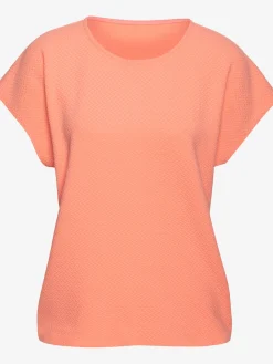 T-shirt à manches courtes motif jacquard discret