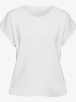 T-shirt à manches courtes motif jacquard discret