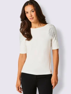 T-shirt à manches courtes mélange coton et lyocell de qualité