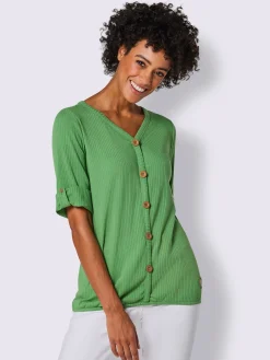 T-shirt à manches courtes mélange coton et lyocell de qualité