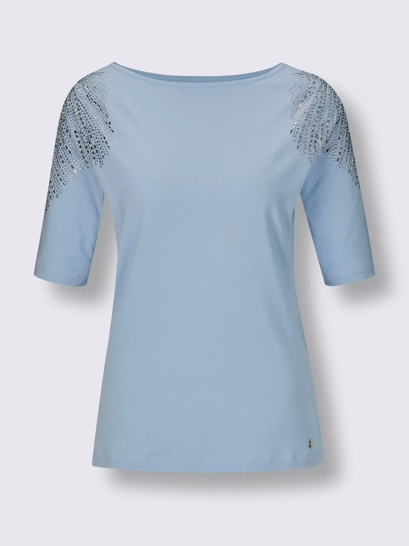 T-shirt à manches courtes mélange coton et lyocell de qualité