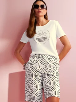 T-shirt à manches courtes motif imprimé