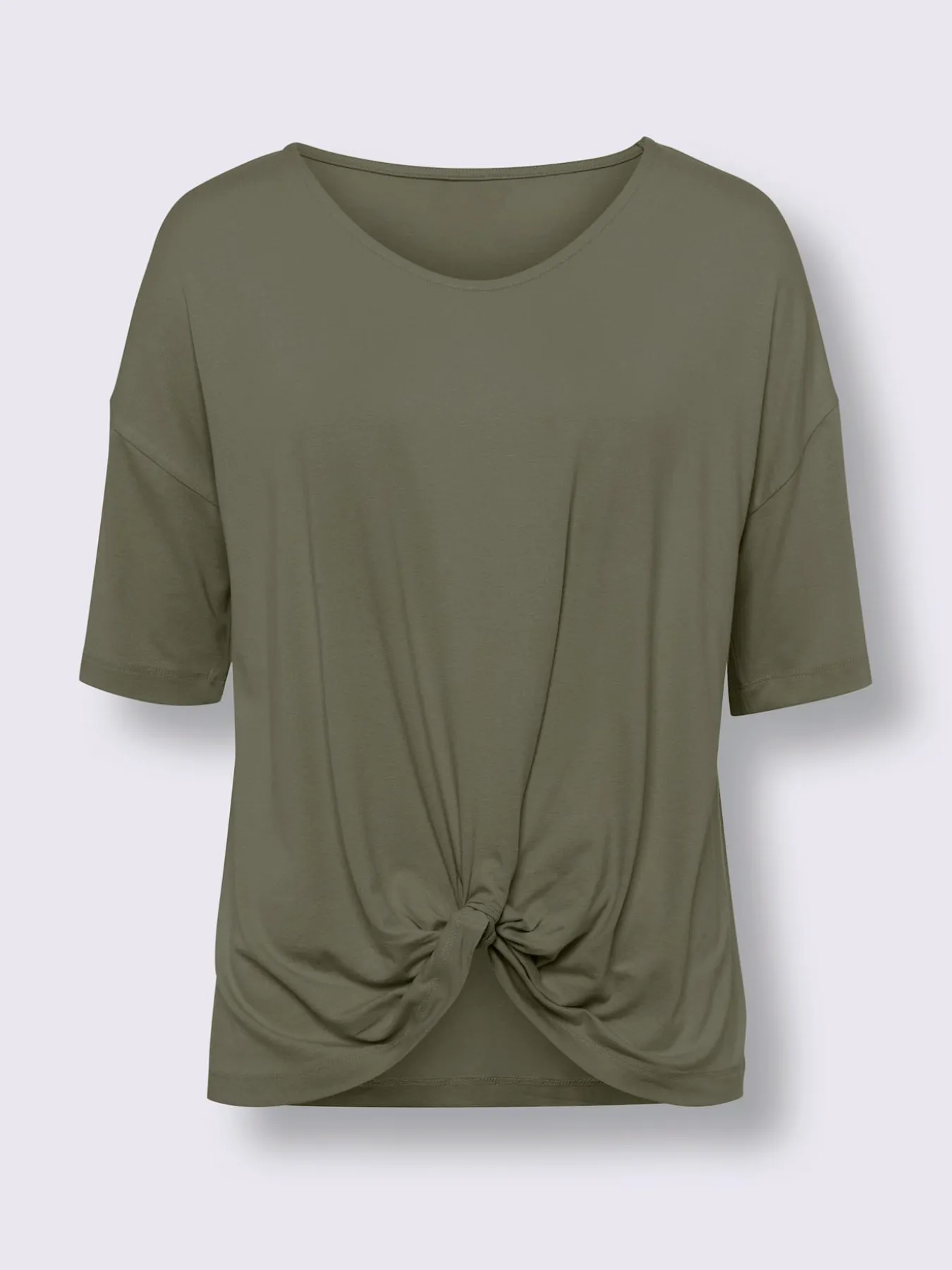 T-shirt à manches courtes nœud décoratif tendance
