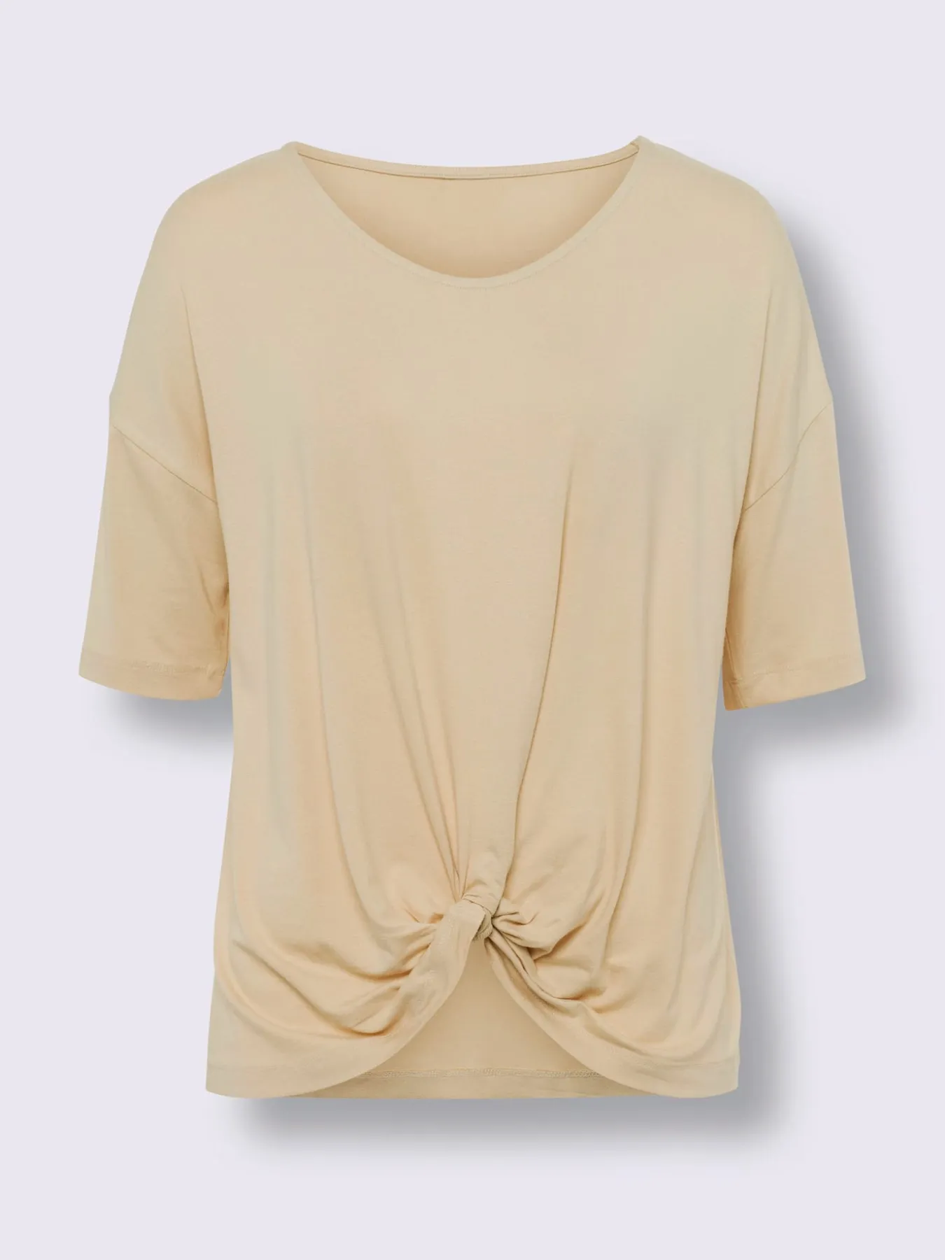 T-shirt à manches courtes nœud décoratif tendance