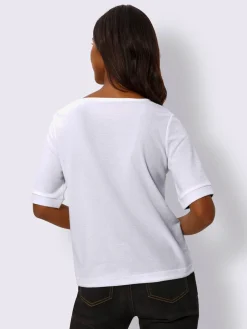 T-shirt à manches courtes qualité finement structurée