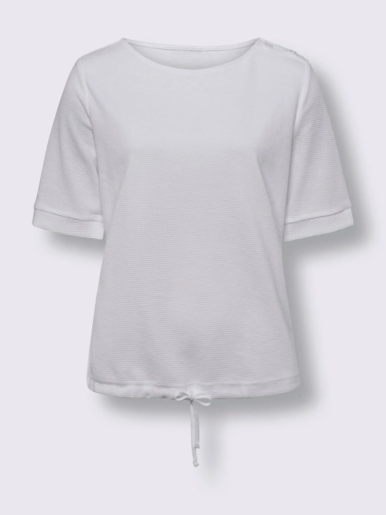 T-shirt à manches courtes qualité finement structurée