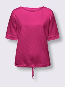 T-shirt à manches courtes qualité finement structurée