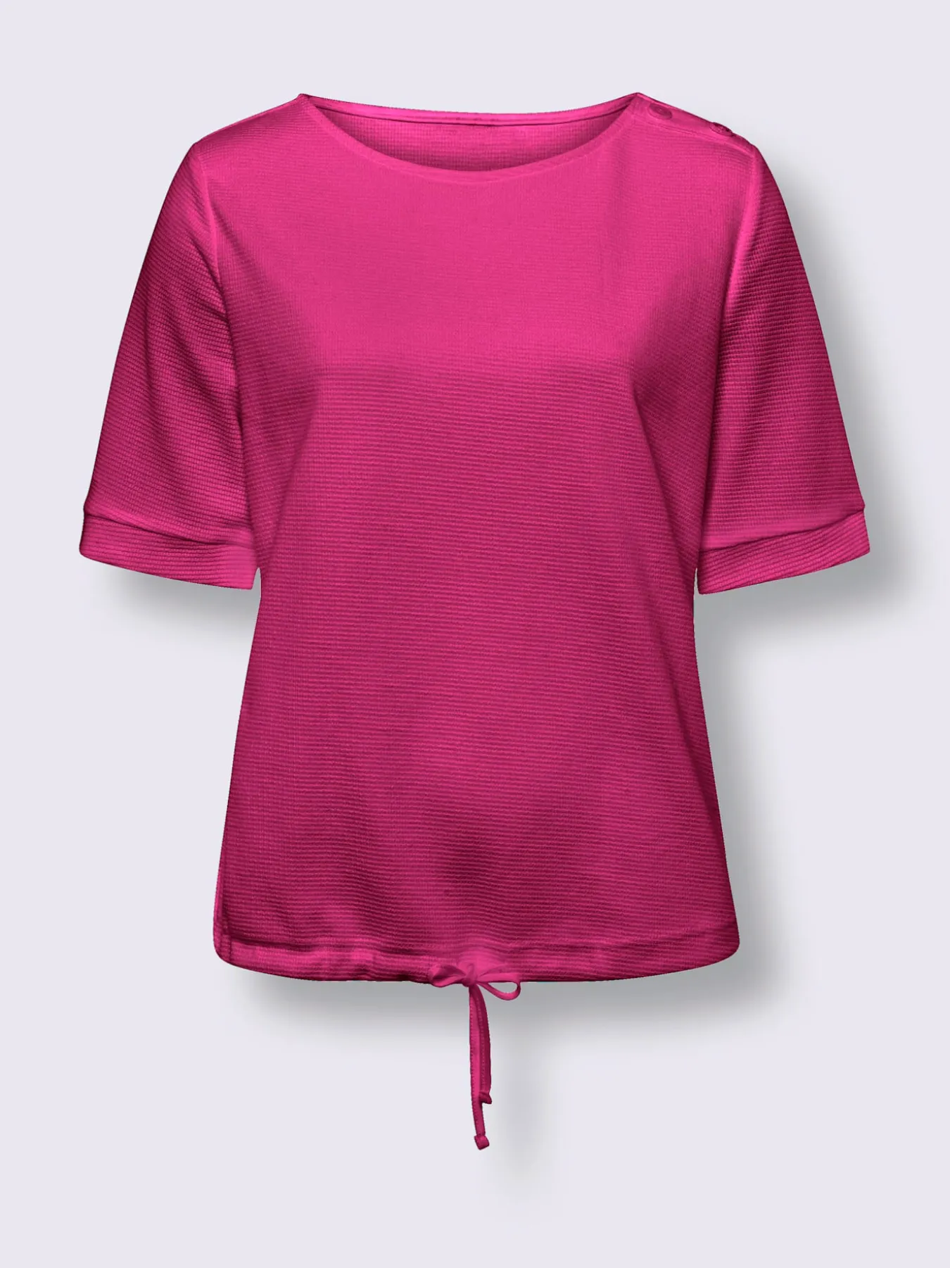 T-shirt à manches courtes qualité finement structurée