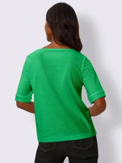 T-shirt à manches courtes qualité finement structurée