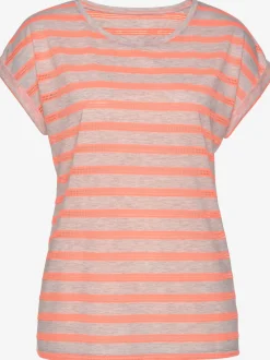 T-shirt à manches courtes rayures sportives