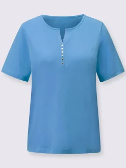 T-shirt à manches courtes ruban gros grain avec rivets