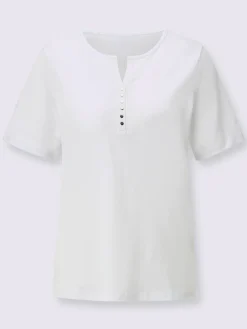 T-shirt à manches courtes ruban gros grain avec rivets