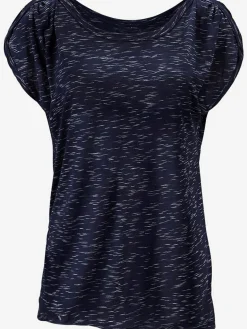 T-shirt à manches courtes superbes fronces aux épaules